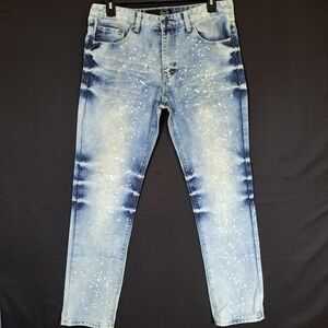 Custom Paint Splatter jeans; Mens Sz 36W,34L